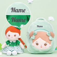 Ladda upp bild till gallerivisning, Personalized St Patrick&#39;s Day Gifts Green Clover Plush Doll