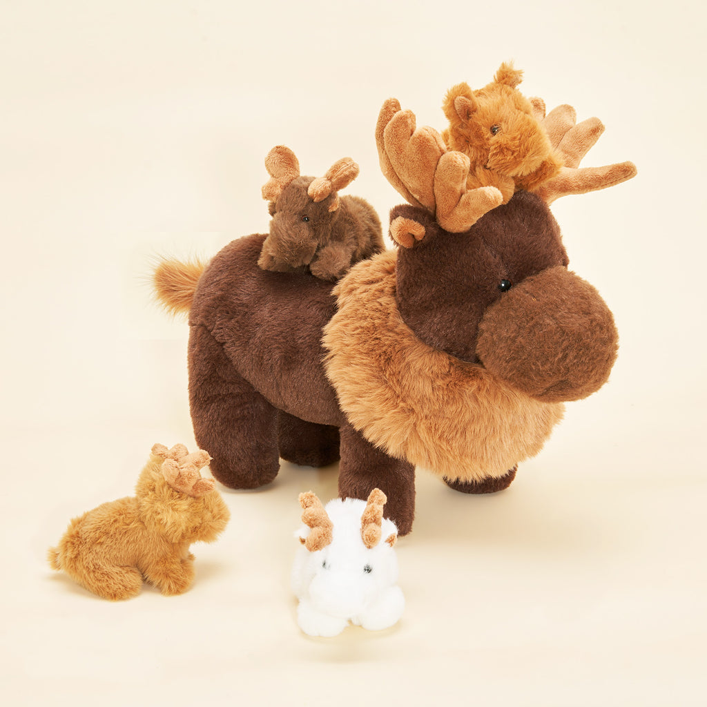 Moose Stuffed Animal with 4 Babies Inside