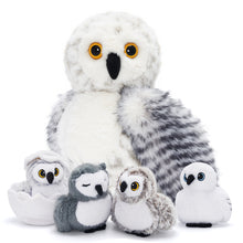 Cargar imagen en el visor de la galería, Owl Plush Stuffed Animal with 4 Babies