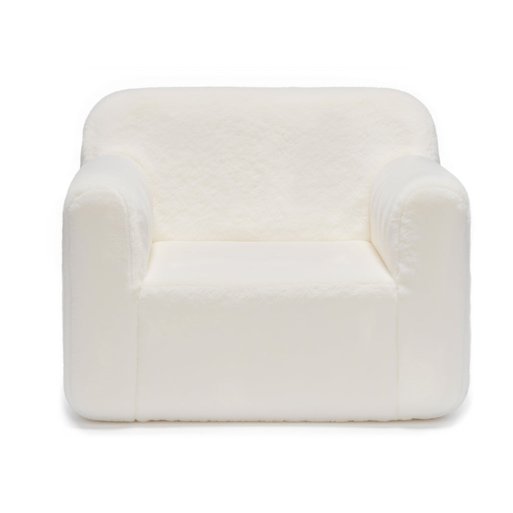 Cream White Cashmere Sofa Chair for Children