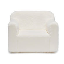 Load image into Gallery viewer, Cream White Cashmere Sofa Chair for Children