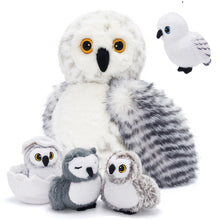 Cargar imagen en el visor de la galería, Owl Plush Stuffed Animal with 4 Babies
