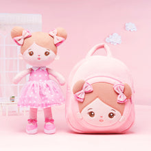 Laden Sie das Bild in den Galerie-Viewer, Personalized Sweet Pink Doll and Pink Backpack