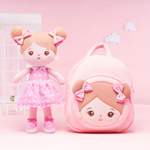 Personalized Sweet Pink Doll and Pink Backpack