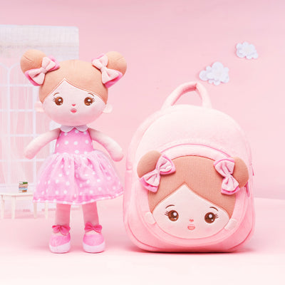Personalized Sweet Pink Doll and Pink Backpack
