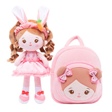 Cargar imagen en el visor de la galería, Personalized Long Ears Bunny Girl and Backpack