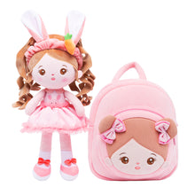 Ladda upp bild till gallerivisning, Personalized Long Ears Bunny Girl and Backpack