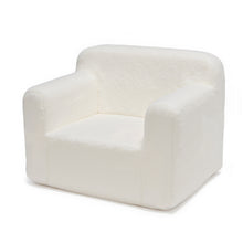 Load image into Gallery viewer, Cream White Cashmere Sofa Chair for Children
