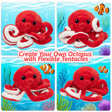 Load image into Gallery viewer, Octopus Stuffed Animal with 4 Baby Octopuses Inside