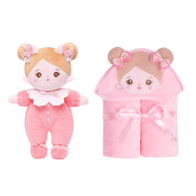 Indlæs billede til gallerivisning Personalized Doll and 35 Inch Soft Baby Blanket Combo