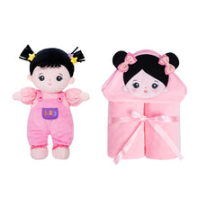 Load image into Gallery viewer, Personalized Doll and 35 Inch Soft Baby Blanket Combo