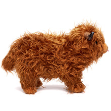 Cargar imagen en el visor de la galería, Scottish Highland Cow Cattle Stuffed Animal with 4 Babies Inside