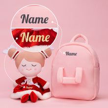 Ladda upp bild till gallerivisning, Personalized Red Plush Rag Baby Doll