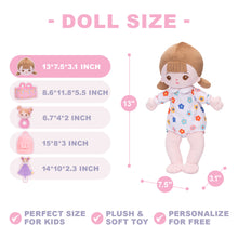 Load image into Gallery viewer, Personalized White Plush Mini Baby Girl Doll With Changeable Outfit