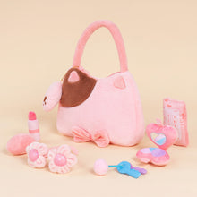 Carica l&#39;immagine nel visualizzatore di Gallery, Personalized Baby&#39;s First Purse Makeup Bag Plush Sensory Toy Set