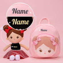 Charger l&#39;image dans la galerie, Personalized Brown Skin Tone Plush Baby Doll
