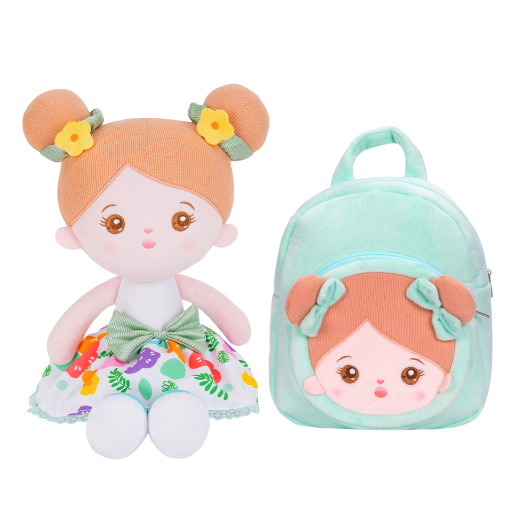 OUOZZZ Paquete de muñeca + mochila personalizada