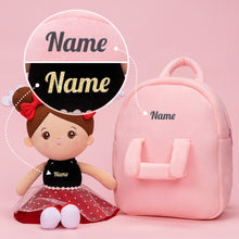 Load image into Gallery viewer, Personalized Brown Skin Tone Plush Baby Doll