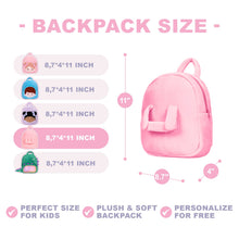 Carica l&#39;immagine nel visualizzatore di Gallery, Personalized Plush Bag Backpack - 22 Styles