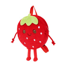 Indlæs billede til gallerivisning Personalized Cute Strawberry Plush Backpack