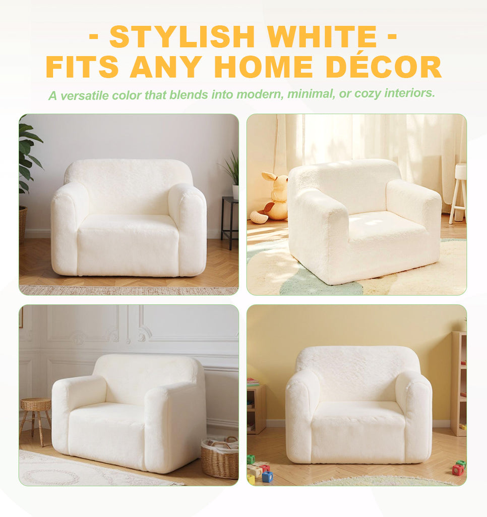 Kids Sofa Comfy Foam Filled Couch, U.S. Local Delivery