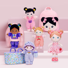 Load image into Gallery viewer, Personalized 10 Inch Plush Doll + Optional 13 Inch Doll or Backpack