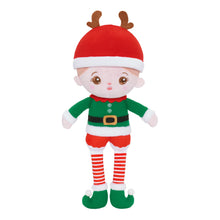 Cargar imagen en el visor de la galería, Personalized Christmas Plush Doll with Elf Costume