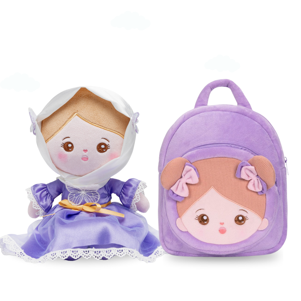 OUOZZZ Paquete de muñeca + mochila personalizada