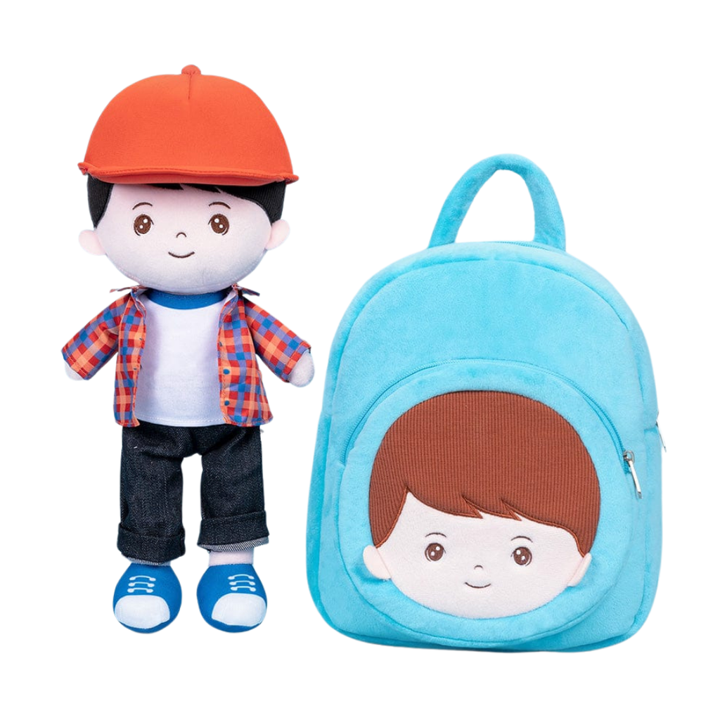 OUOZZZ Paquete de muñeca + mochila personalizada