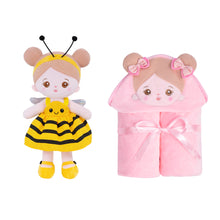 Indlæs billede til gallerivisning Personalized Doll and 35 Inch Soft Baby Blanket Combo