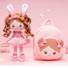 Afbeelding in Gallery-weergave laden, Personalized Long Ears Bunny Girl and Backpack