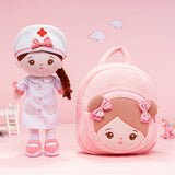 Personalized Nurse Girl Doll + Backpack