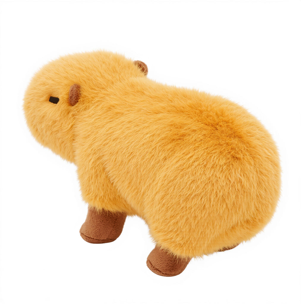 Soft Fur Capybara Plush Stuffed Animal Toy 8.5 Inch