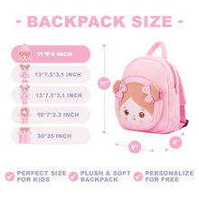 Carica l&#39;immagine nel visualizzatore di Gallery, Personalized Rabbit Girl and Abby Backpack