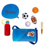 Personalized Baby's First Sports Bag Plush Sensory Toy Set