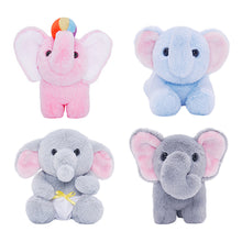 Cargar imagen en el visor de la galería, Elephant Mommy Stuffed Animal Plush Toy Set with 4 Babies