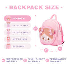 Indlæs billede til gallerivisning Personalized Sweet Pink Doll and Pink Backpack