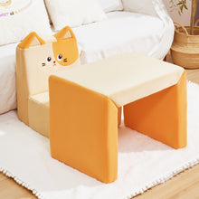 Carica l&#39;immagine nel visualizzatore di Gallery, 2 in 1 Cute Cat Children Sofa Couch and Desk