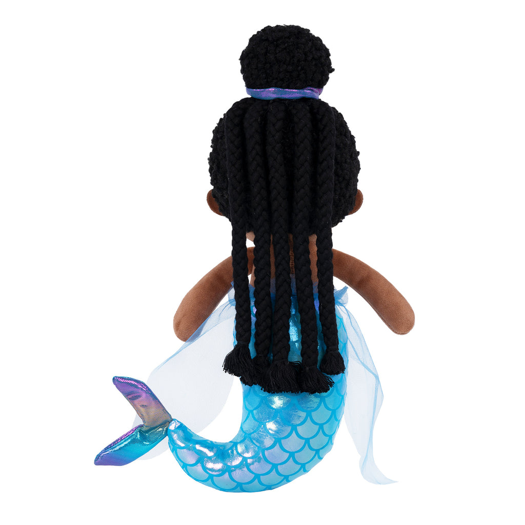 Personalized Mermaid Plush Girl Doll - Purple & Blue
