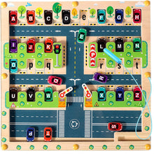 Carica l&#39;immagine nel visualizzatore di Gallery, Magnetic Maze Montessori Wooden Puzzle Activity Board Toys for 3+ Year Old