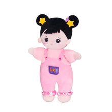 Carica l&#39;immagine nel visualizzatore di Gallery, Personalized Black Hair Mini Plush Baby Girl Doll