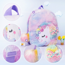 Laden Sie das Bild in den Galerie-Viewer, Personalized Plush Bag Backpack - 22 Styles