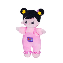 Indlæs billede til gallerivisning Personalized Black Hair Mini Plush Rag Baby Doll &amp; Gift Set