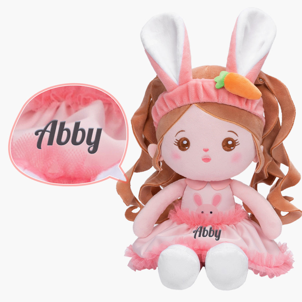 Personalized Long Ears Bunny Girl and Backpack