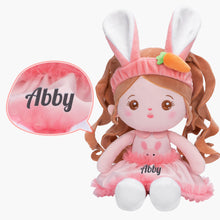 Charger l&#39;image dans la galerie, Personalized Long Ears Bunny Girl and Backpack