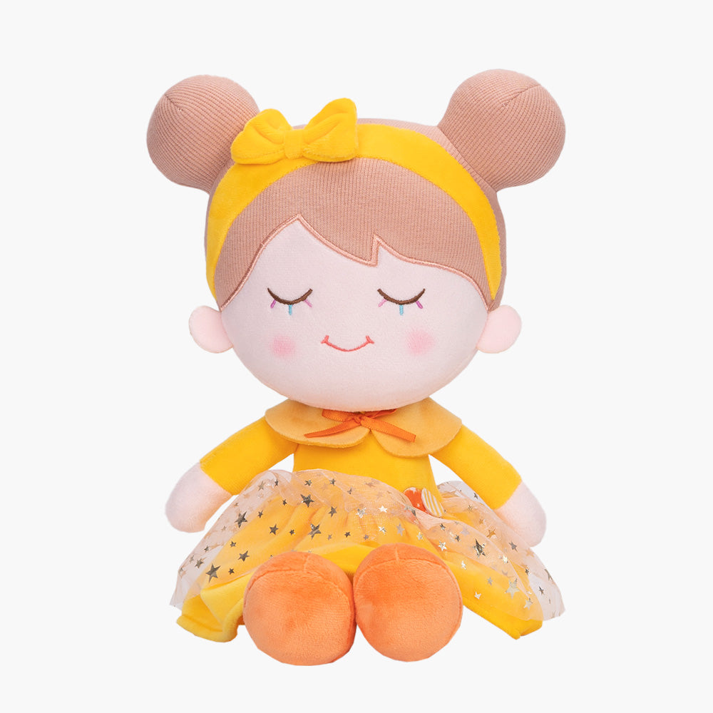 Bambola di peluche gialla personalizzata