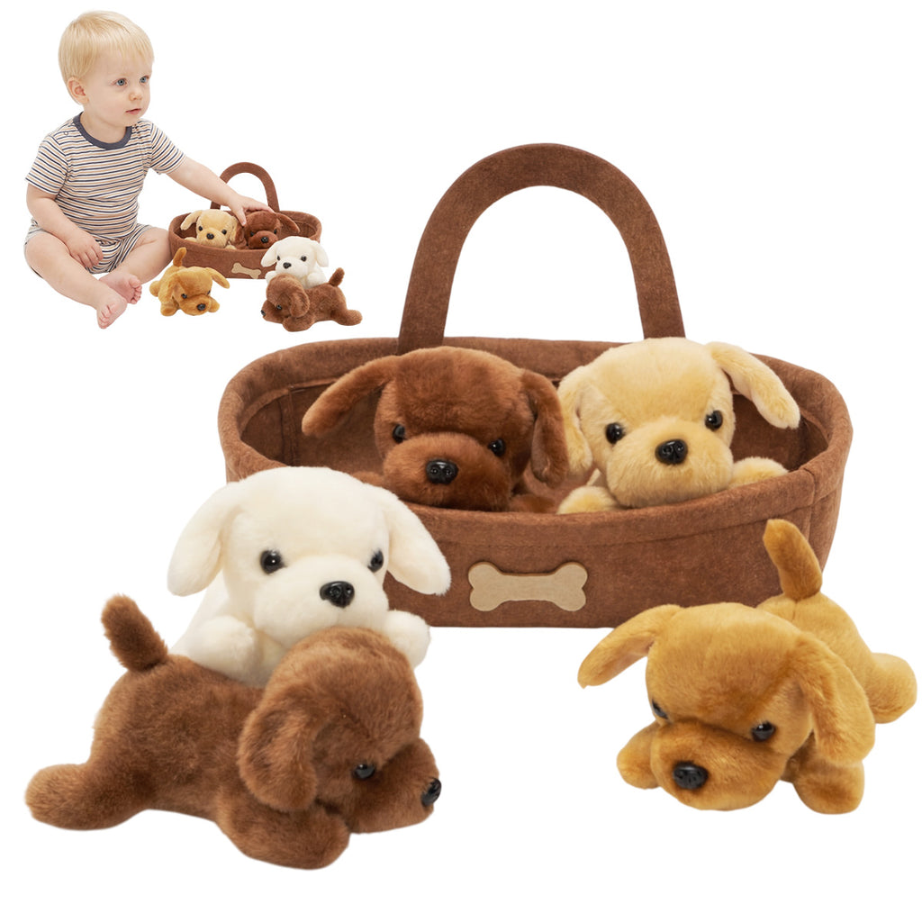 Golden Retriever Puppy Plush Toy Set
