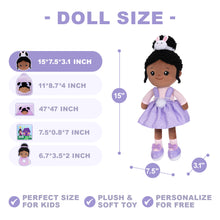 Charger l&#39;image dans la galerie, Personalized Nevaeh Purple Bunny Doll + Backpack
