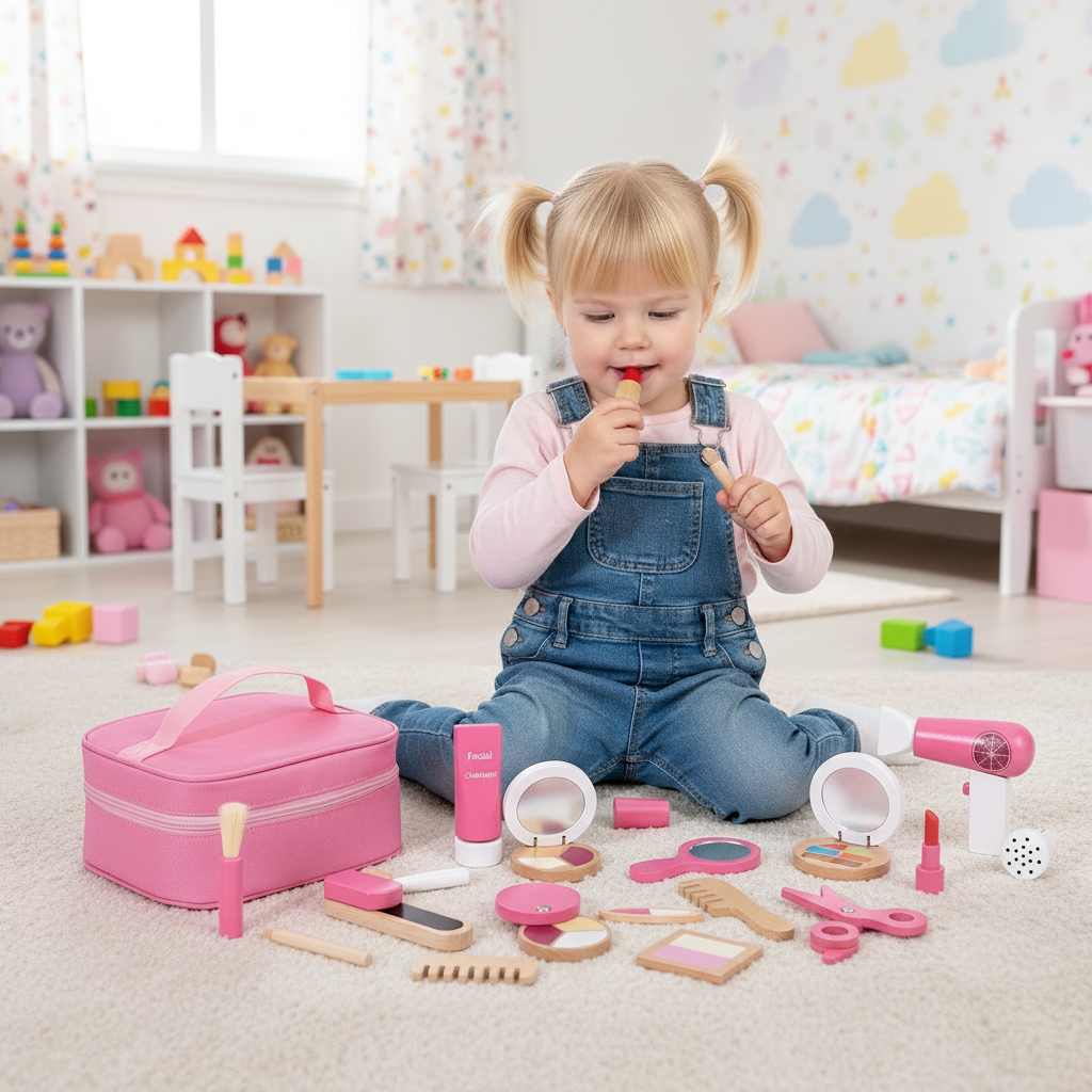 My First Set of Makeup Tools | Wooden, 3+