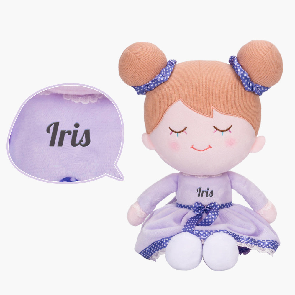Zaino per bambini in peluche personalizzato e bambola opzionale